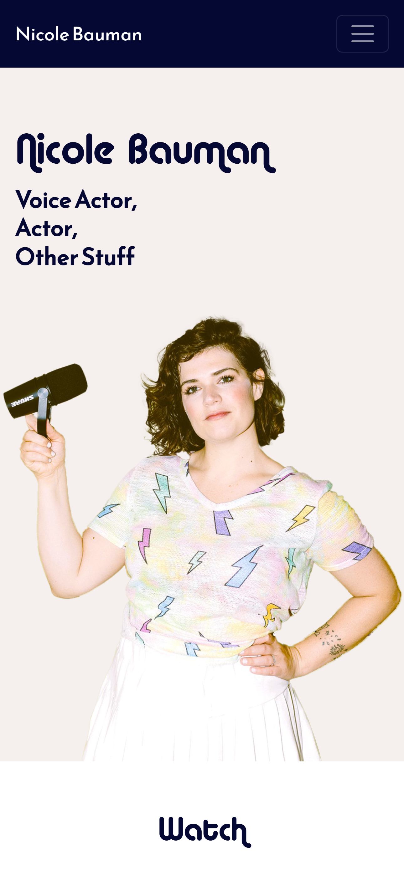 Nicole Bauman Mobile View